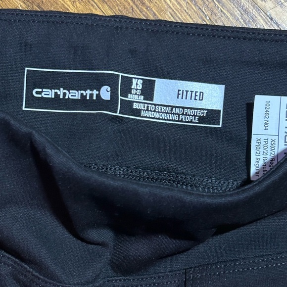 Carhartt Black Leggings with Durable Fabric and Utility Style, New, Sz XS - Picture 4 of 11